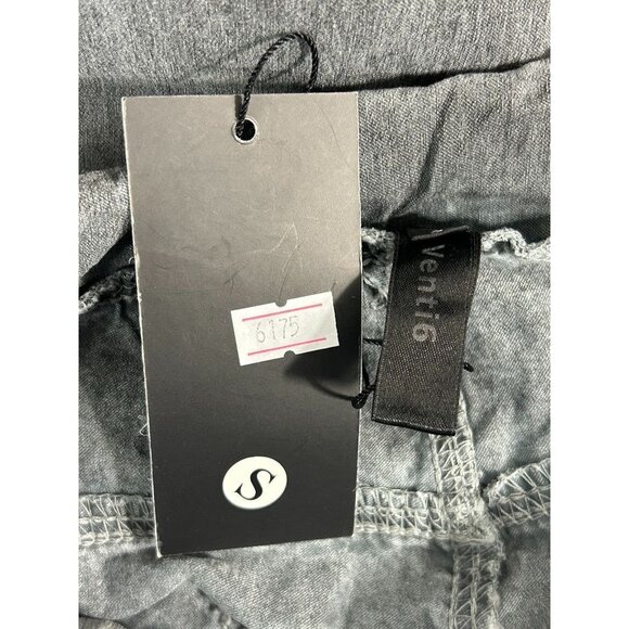 Venti6 Women's Solid Crinkled Jogger in Dark Gray - Sz S - NWT - Picture 3 of 4
